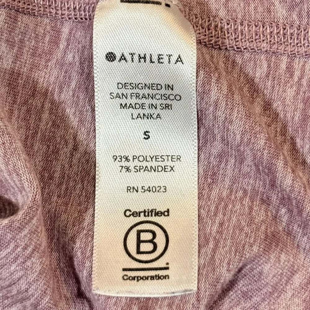 Athleta Essential Athletic Tank Top In Heather Lavender Purple Size Large - Picture 2 of 4